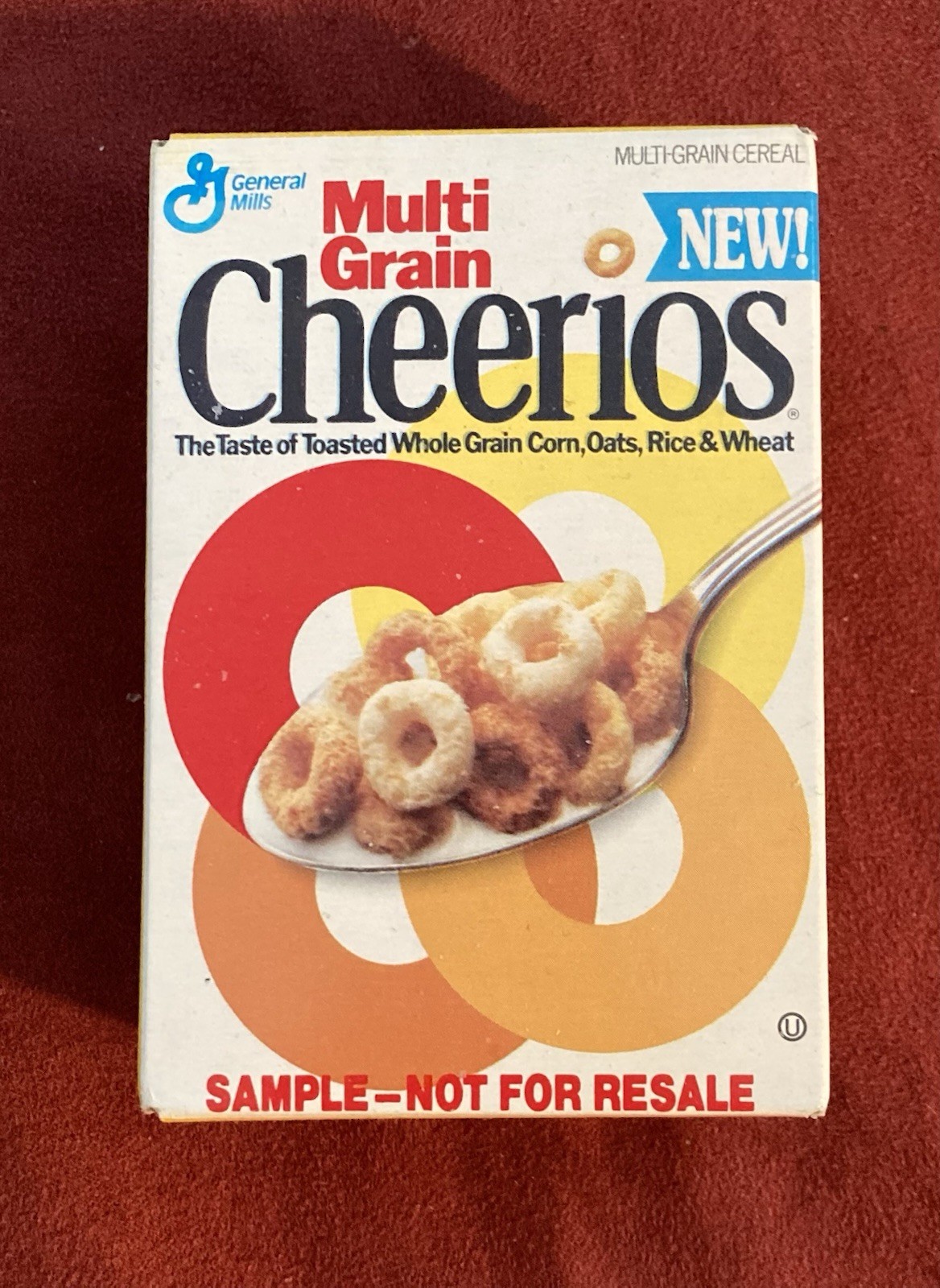 1992 Sealed Mini Sample Carton Of Cheerios Multi Grain - Sample Size NFS
