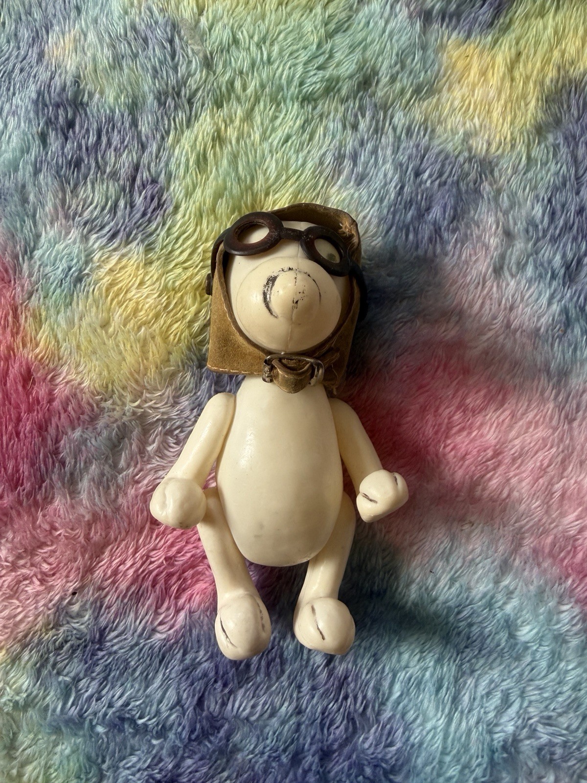 Vintage 1960’s Flying Ace Snoopy Pilot Figure Toy