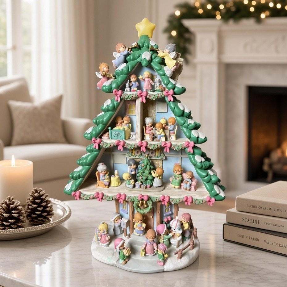 2008 Precious Moments Sharing Christmas Joy Tree Bradford Exchange A0320 Rare