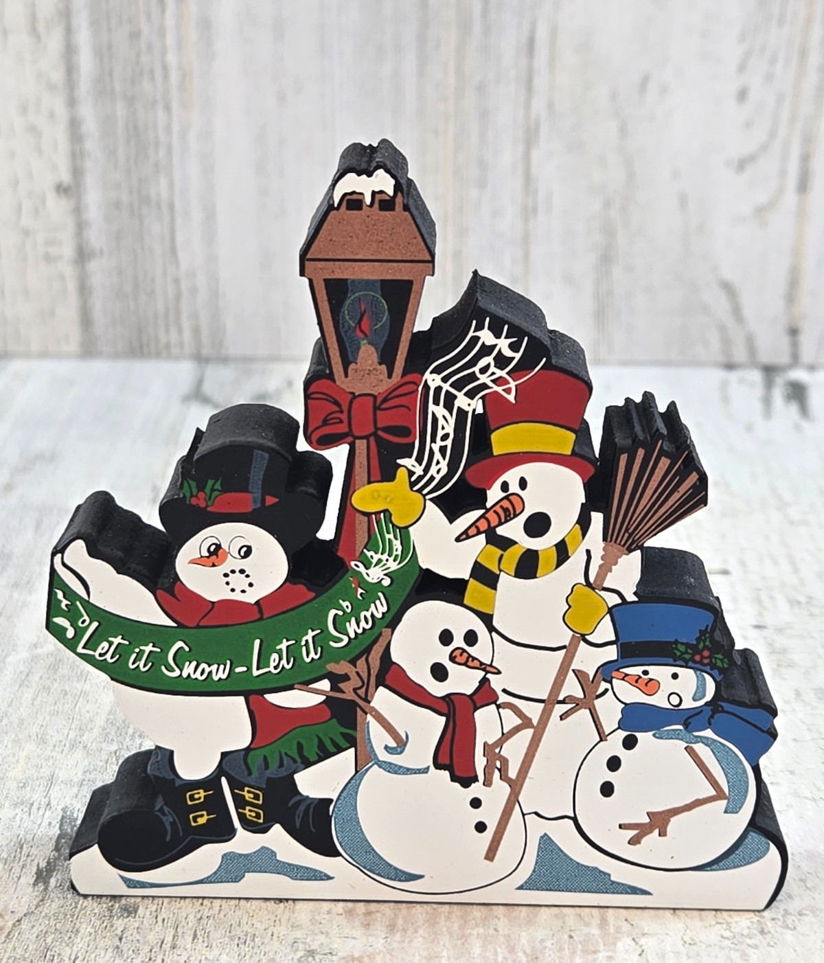Shelia\'s Collectibles Let it Snow ... Man Signed Singing Snowmen Christmas TSN29