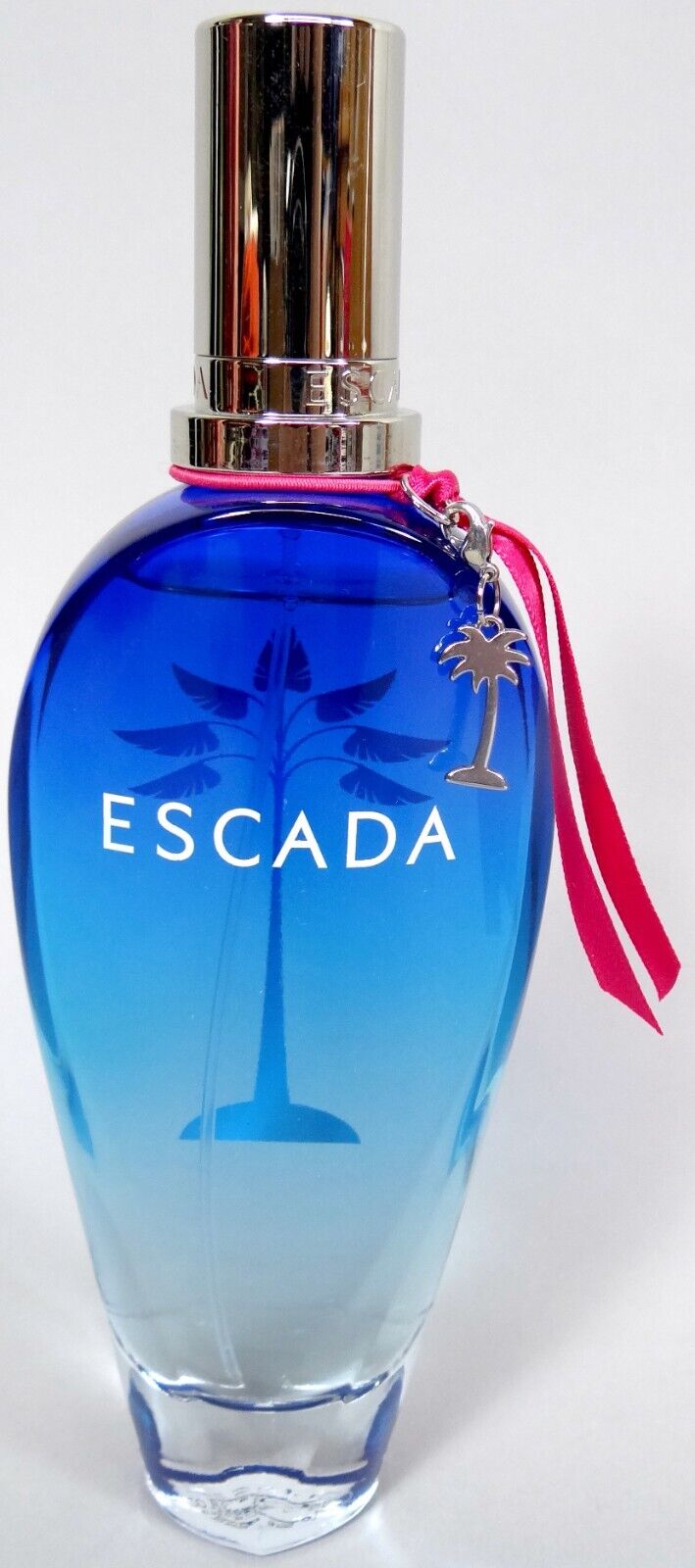 Escada Island Kiss Perfume Spray Ribbon Charm Limited Edition 3.3 oz Blue Bottle