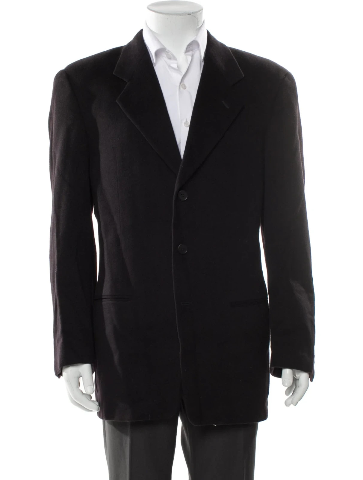 Vintage Giorgio Armani Le Collezion 100% Cashmer Overcoat Blazer Jacket US 38R