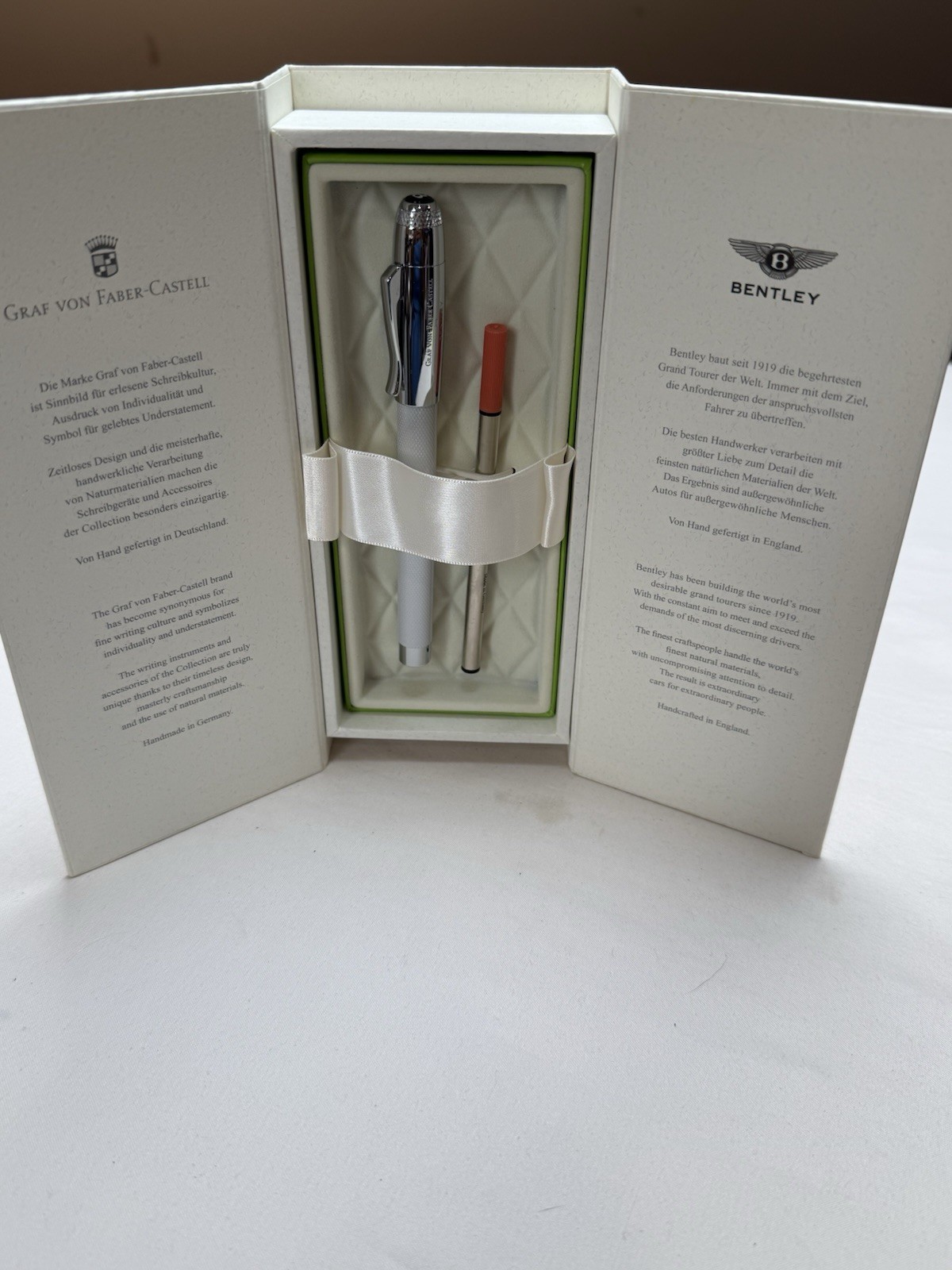 Graf von Faber Castell Bentley Rollerball Pen Original Box Hand Made In Germany