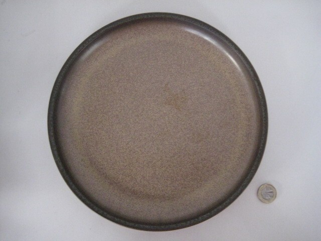 VINTAGE DENBY BROWN ROMANY DESIGN LARGE DINNER PLATE 10 inch