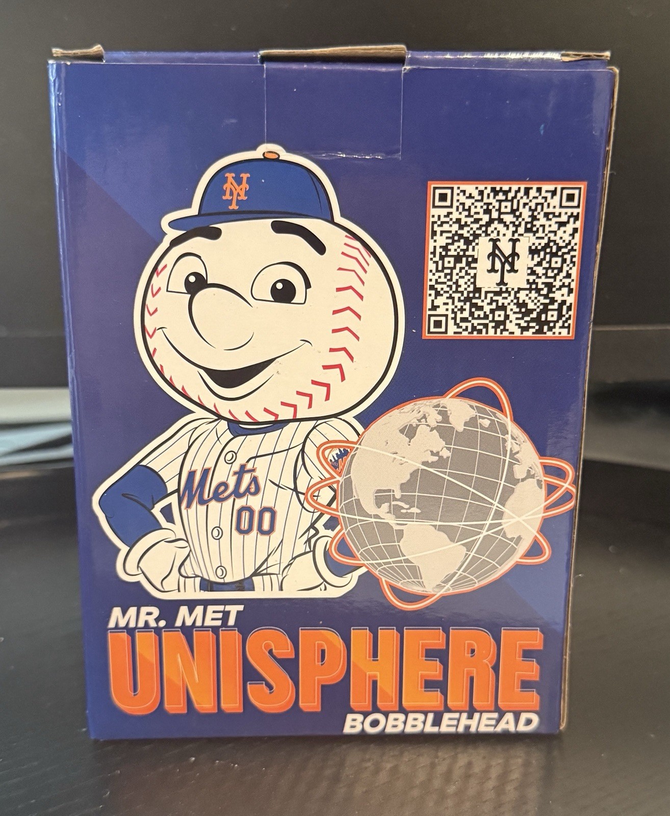 2026 NY Mets Mr. Met Unisphere Light Up Bobblehead SGA 8/30/26 BOX WEAR
