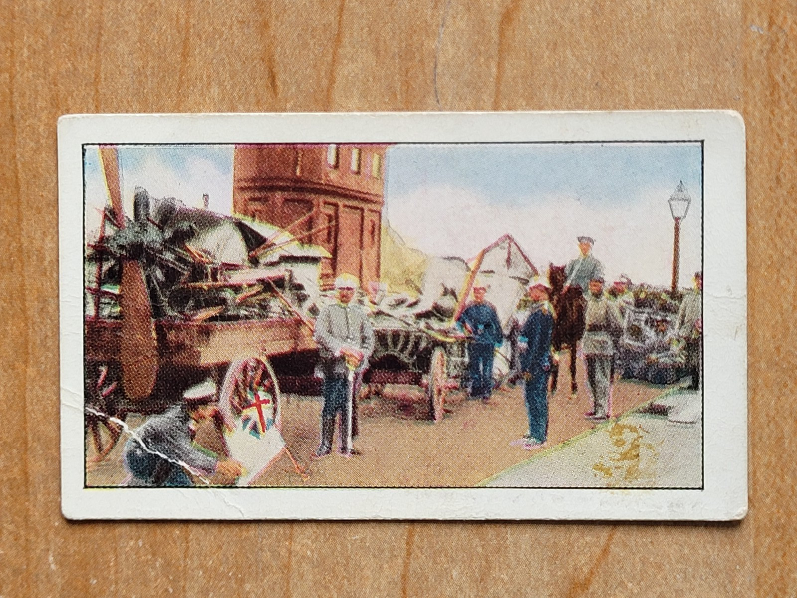 1914 T121 Sweet Caporal WW1 Scenes #153 RUSSIAN AEROPLANE CAPTURED