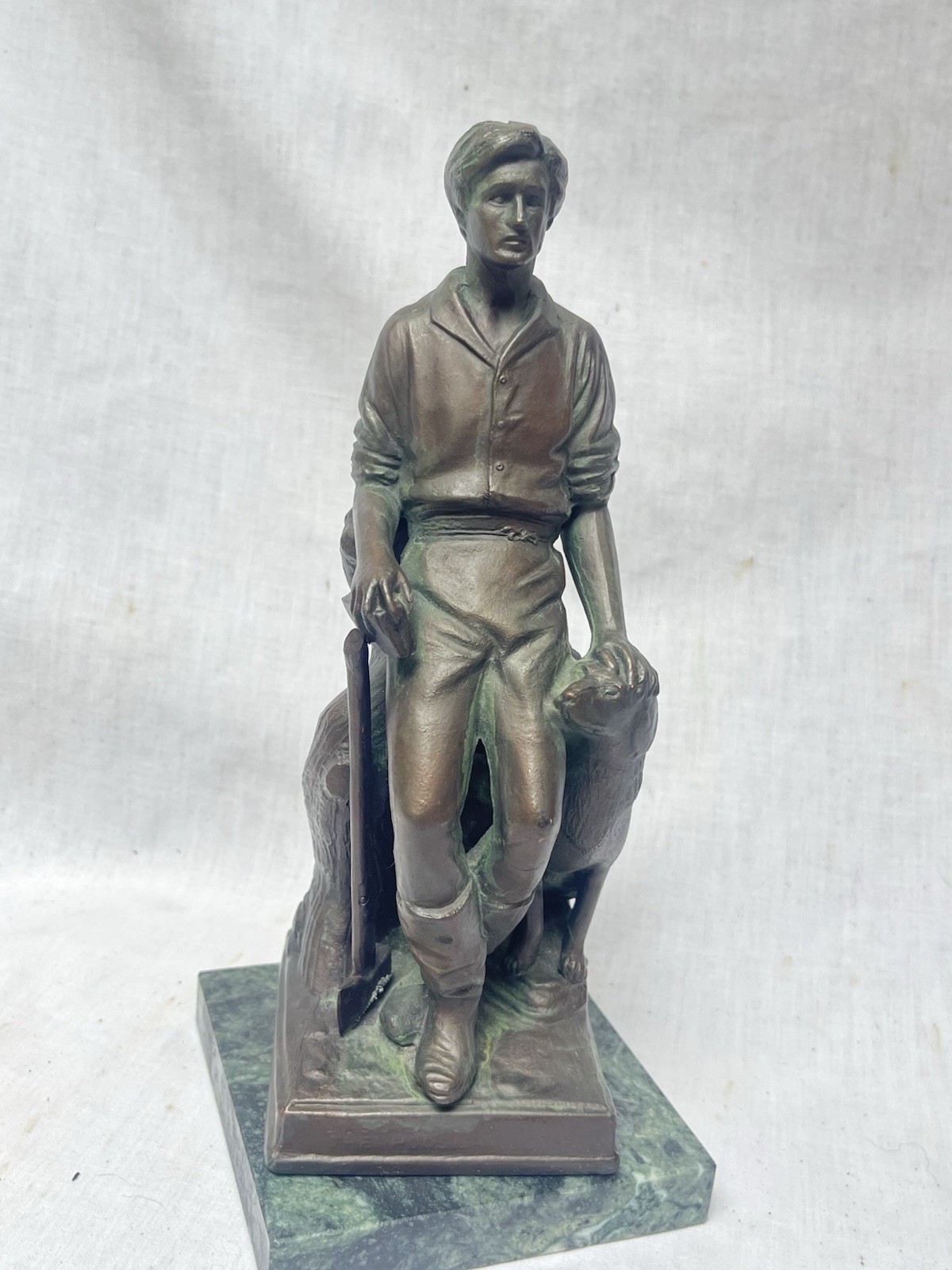 Vintage Abraham Lincoln 'The Hoosier Youth' Bronze Statue by George Yostel ~ 9