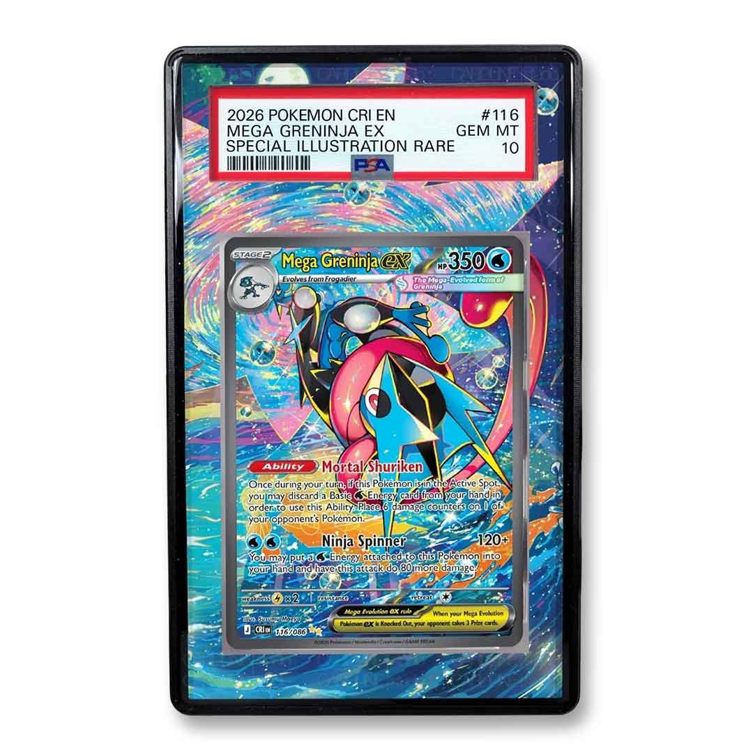 Mega Greninja ex 116/086 Custom Pokemon Extended Art Display Case