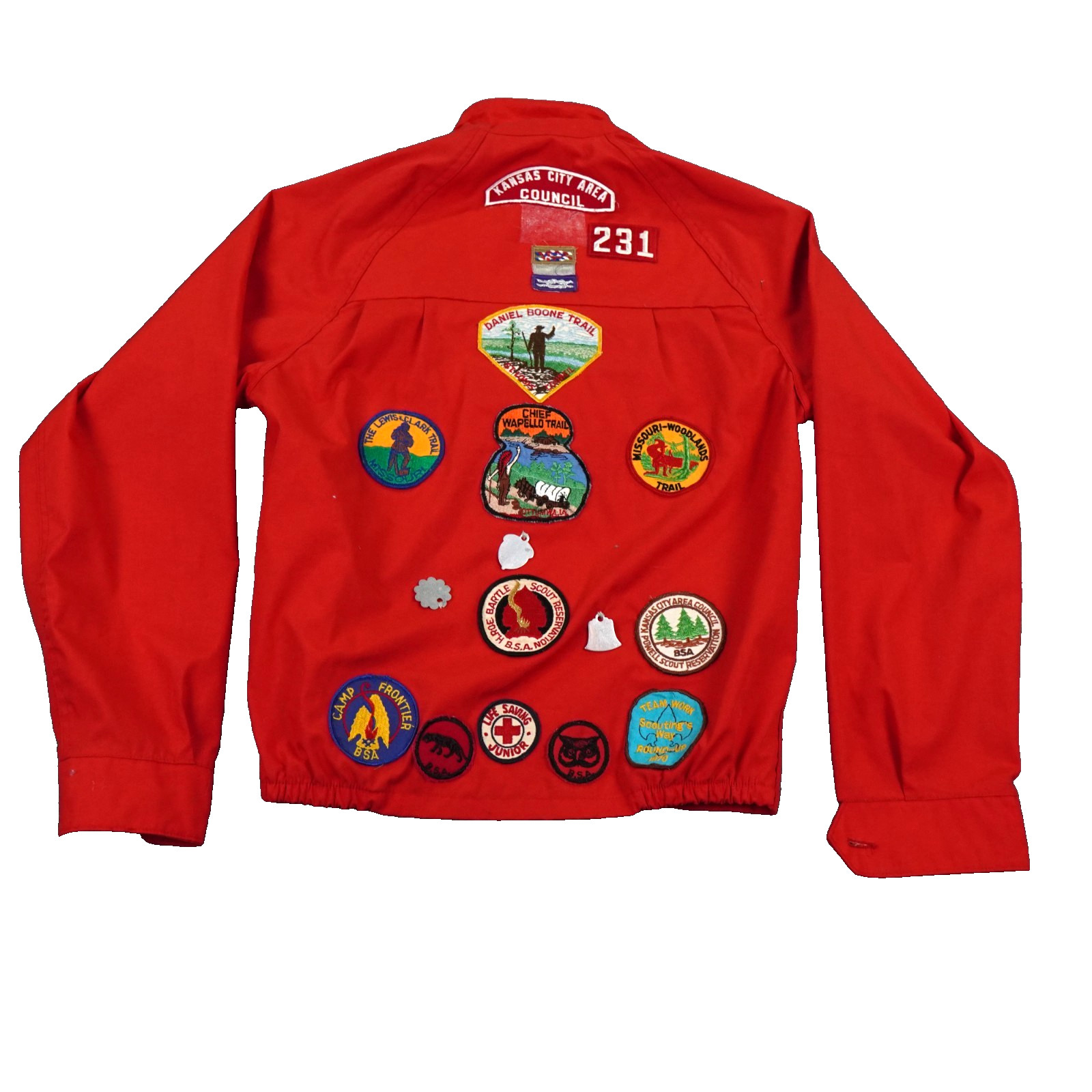 VTG 70s Boy Scout Troop 231 Jacket M Henderson John Henderson Scoutmaster Trophy