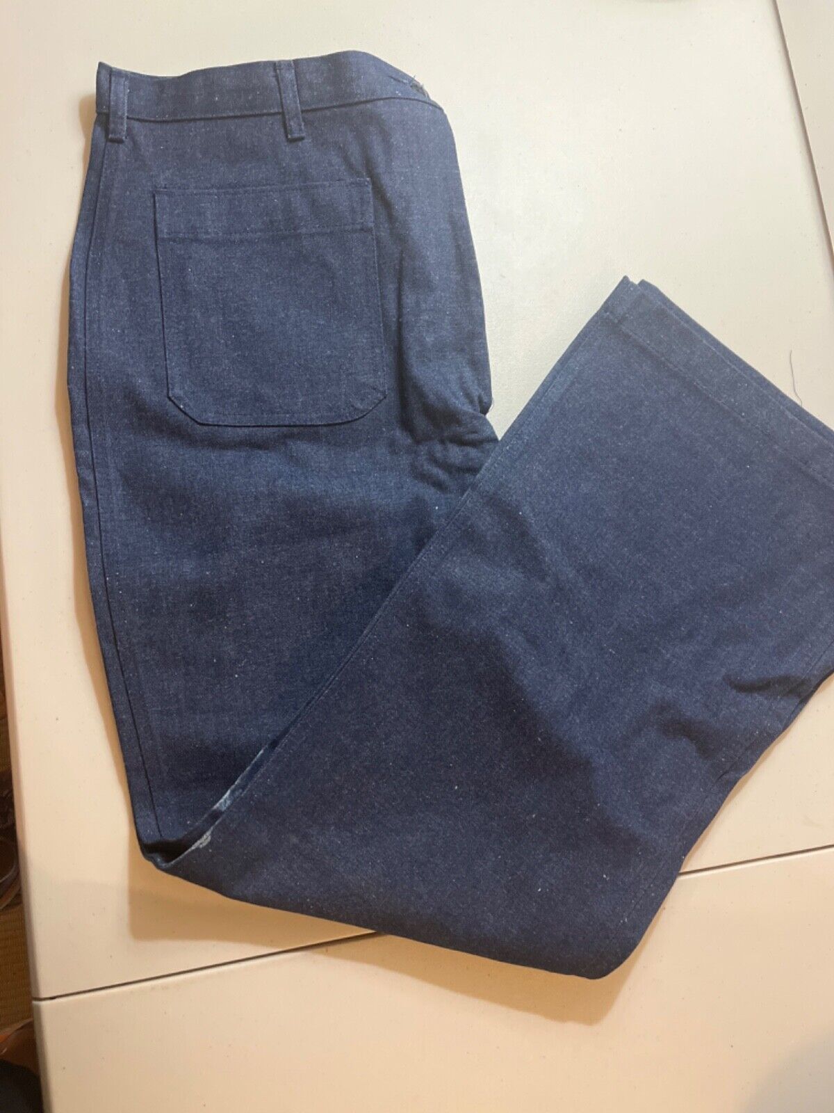 US Navy Utility Trousers Bell Bottom women\'s Jeans Pants sz 18R