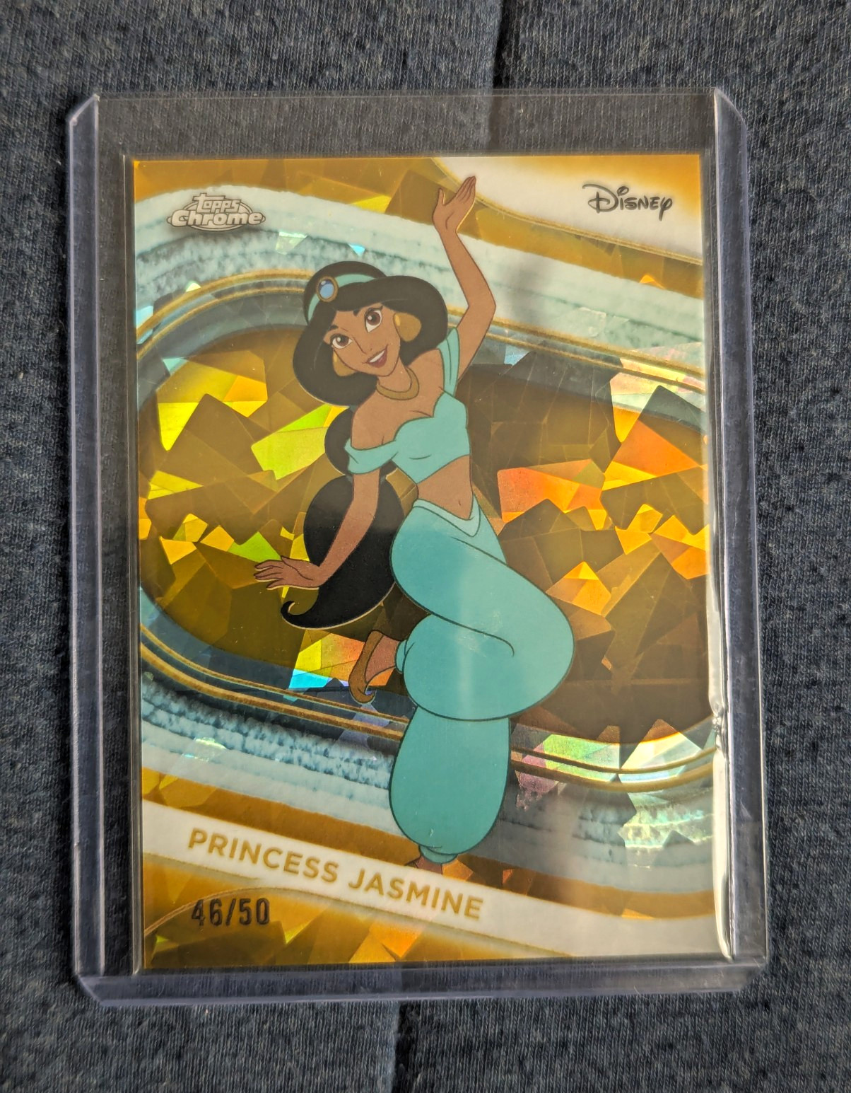 Topps 2025 Chrome Sapphire Disney #185 Princess Jasmine /50 Topps 2025 Chrome Sapphire Disney #185 Princess Jasmine /50