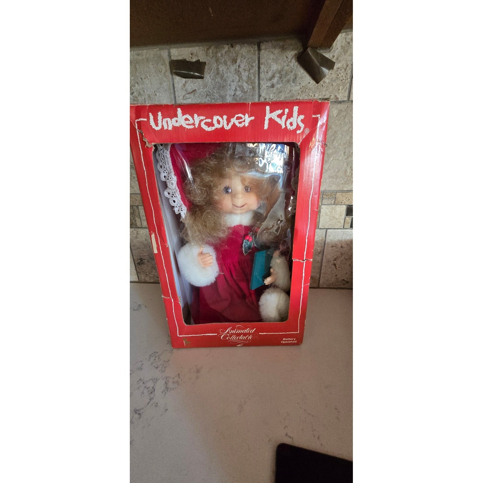 Vintage 1993 Undercover Kids Animated Collectable Doll Santa\'s Best Christmas