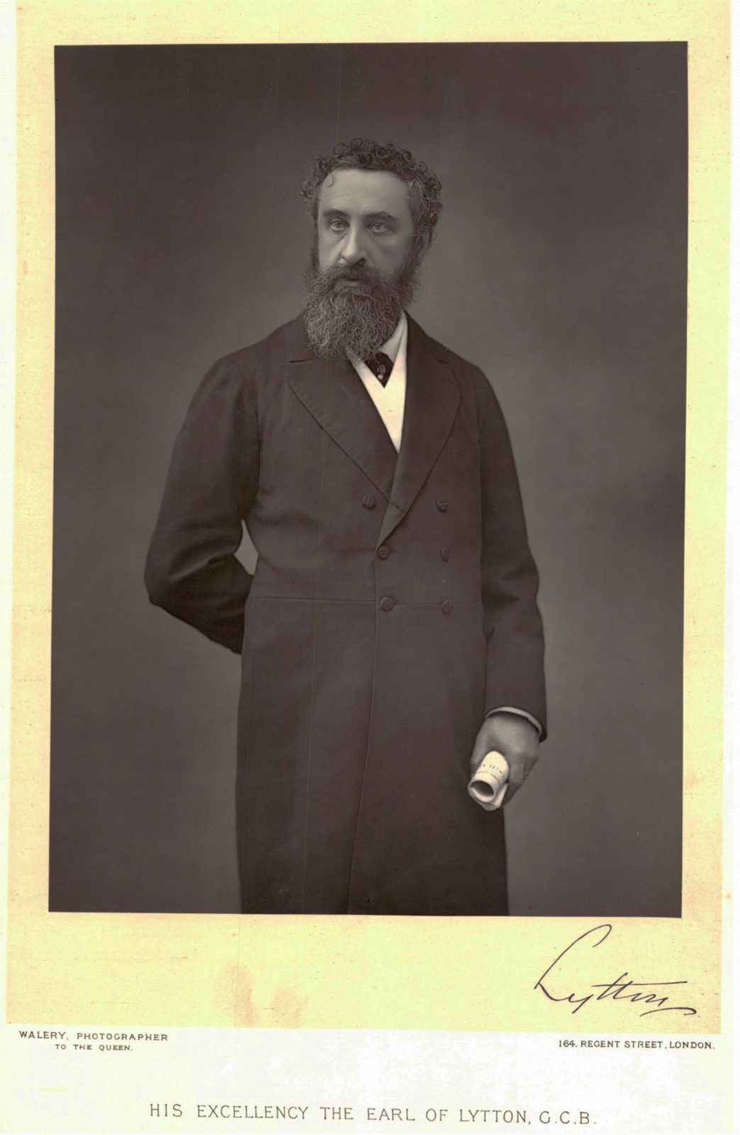 Edward Robert Bulwer-Lytton, 1st Earl of Lytton, Photo. Walery Vintage print, 