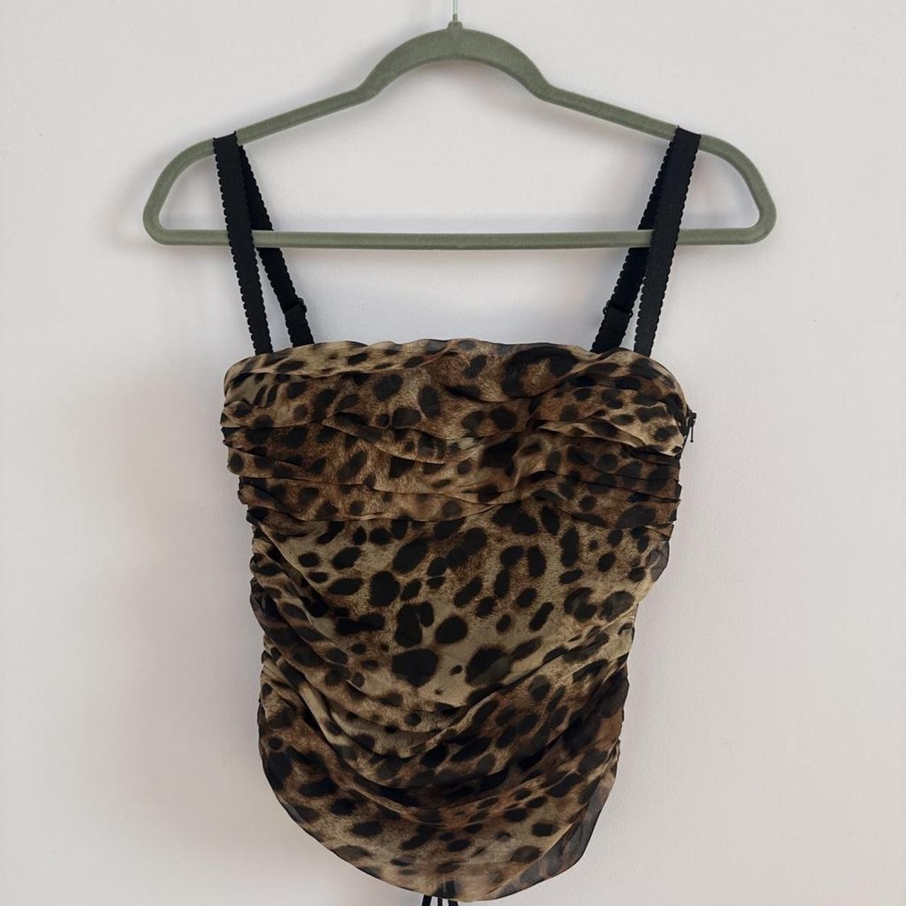 Dolce & Gabbana x Skims Collab Romance Corset Leopard Print