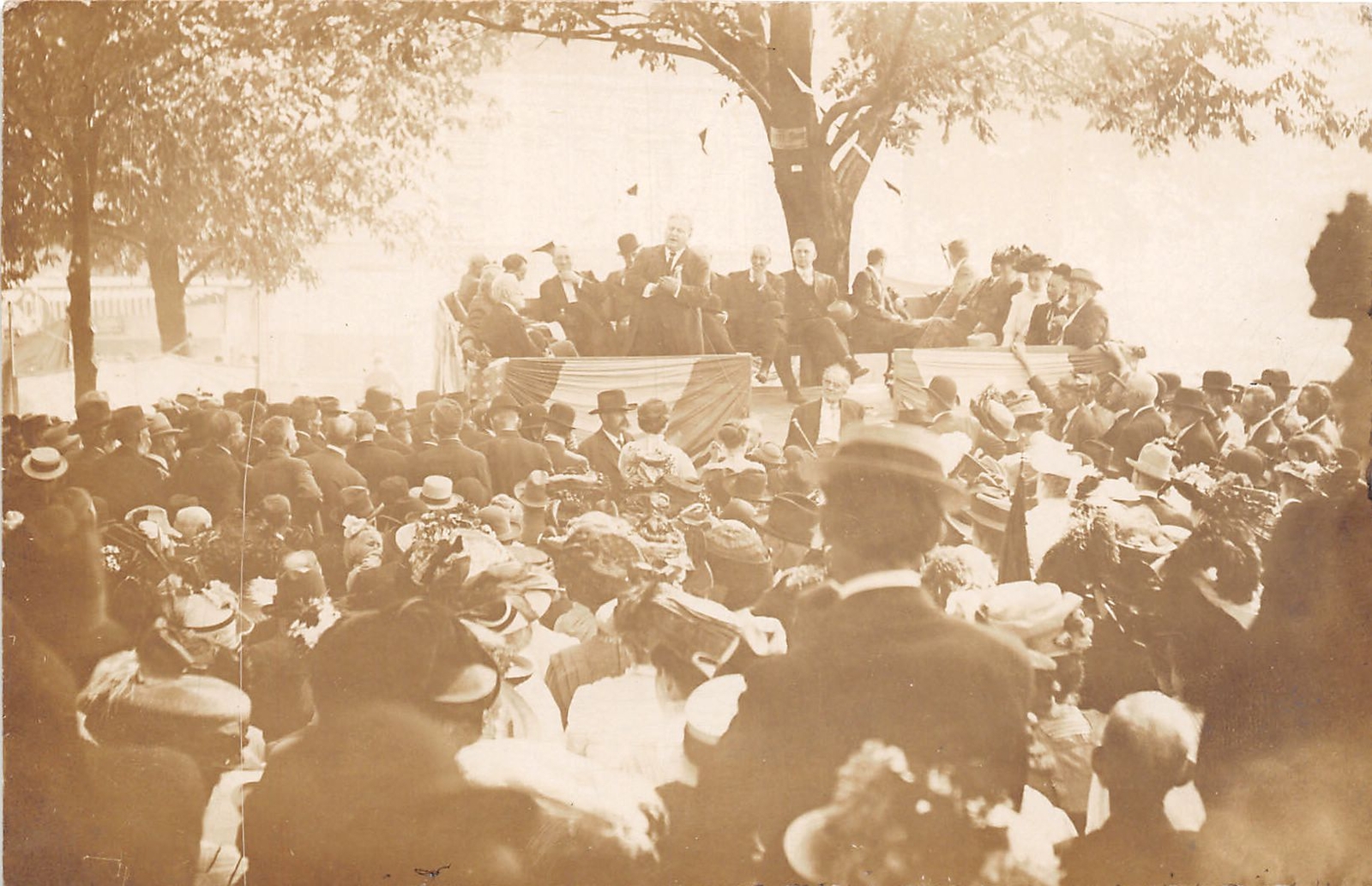 J56/ St Clairsville Ohio RPPC Postcard c1910 Woodrow Wilson? Freter Bros 197