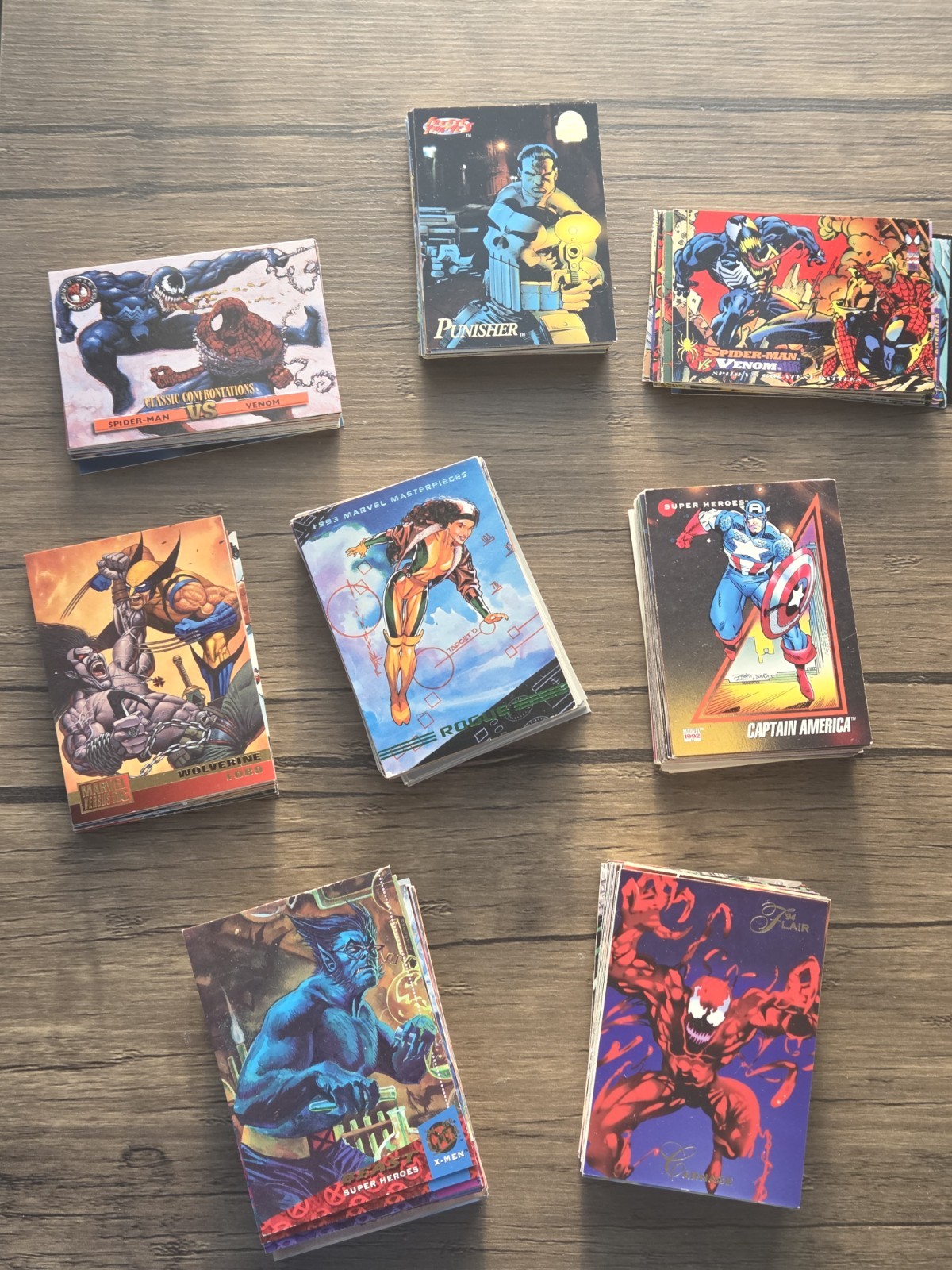 HUGE 1990s Marvel Trading Card Lot 400+ No Duplicates