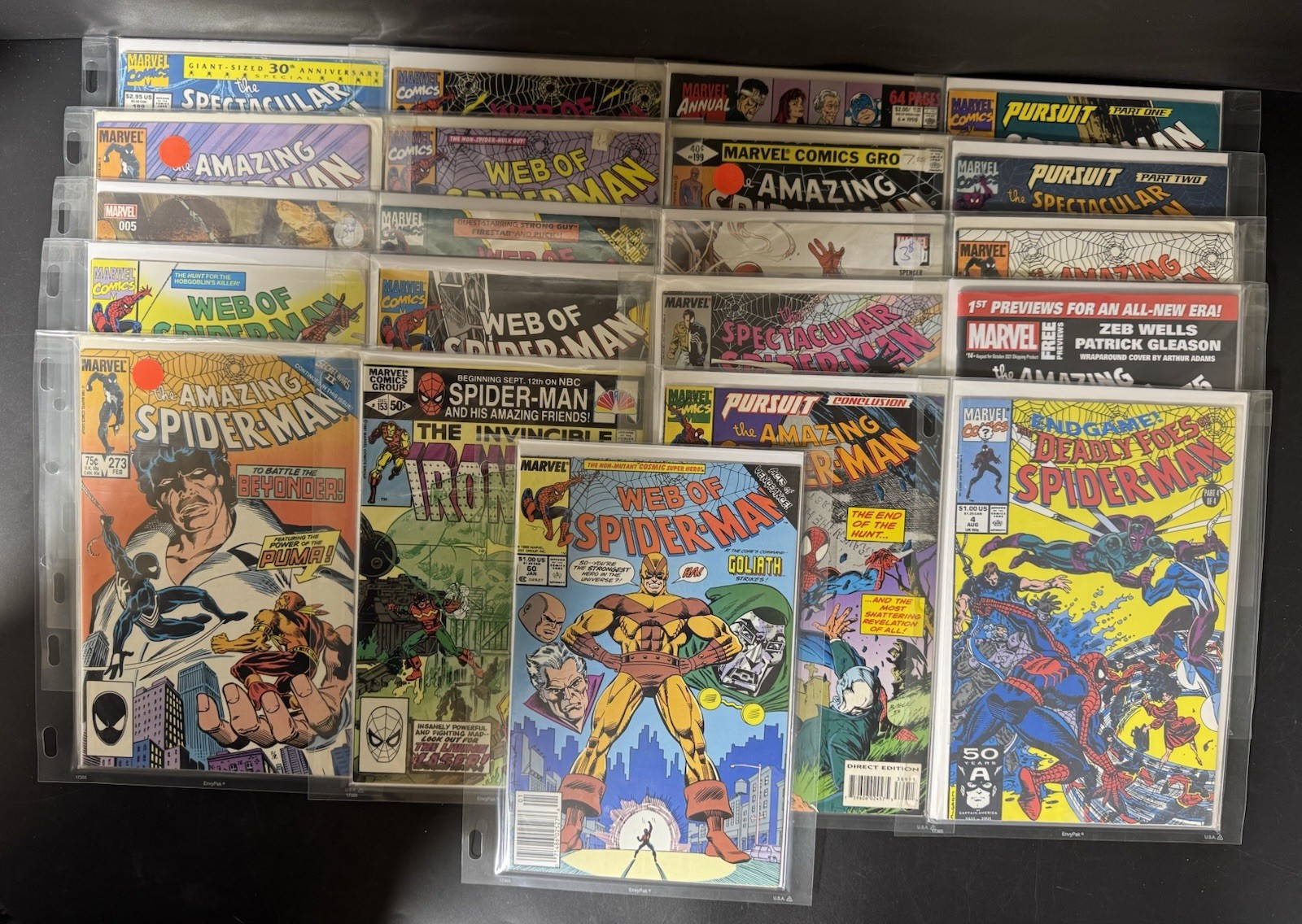 Spider-Man Various Comics/ Lot Of 21 In Album