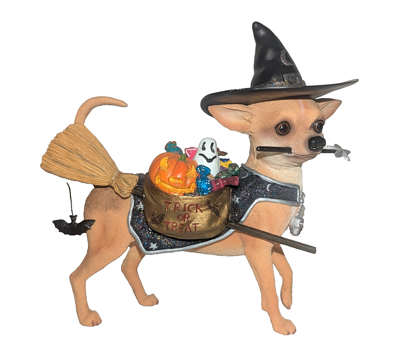 The Danbury Mint Company Chihuahua Halloween Figurine Realistic Collectible RARE