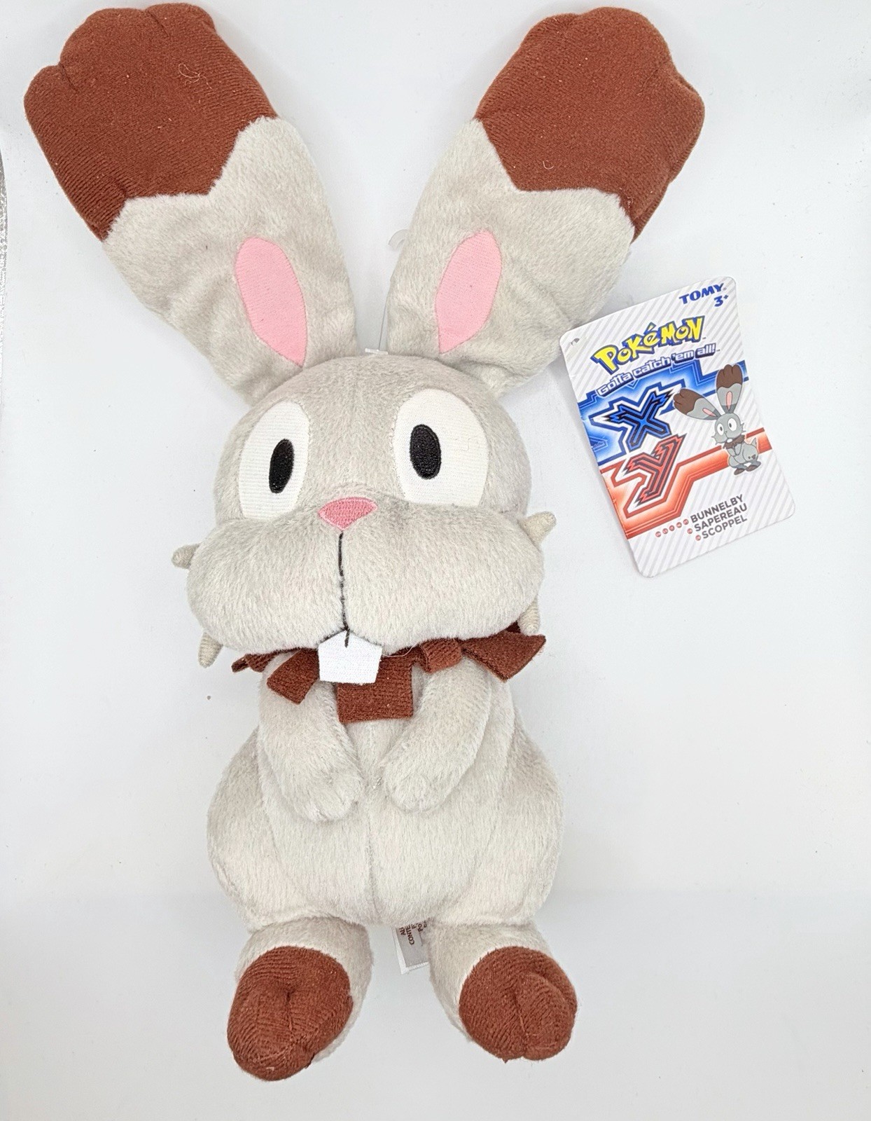 Pokemon XY 11” Bunnelby Plush Doll NWT New With Tags Tomy 2014
