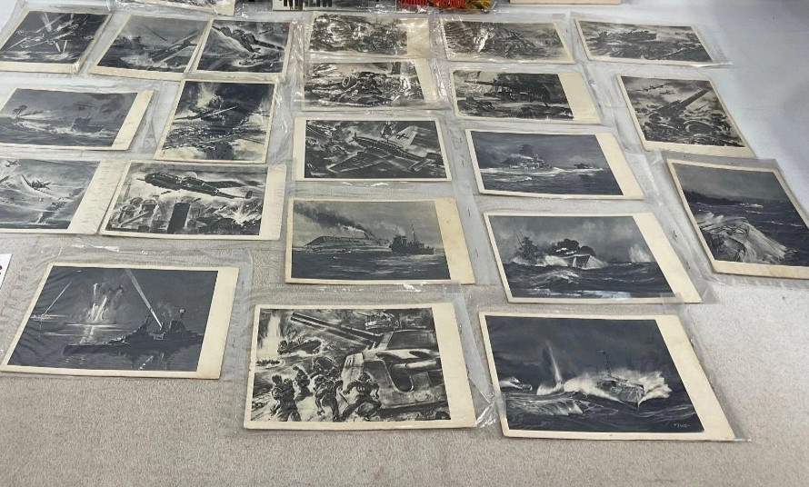 WW2 WWII German Third Reich unused post cards for Japan in Chinese Thai  RARE