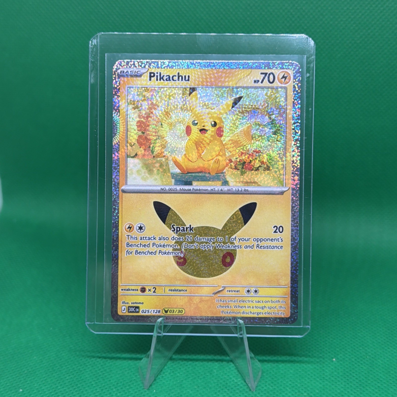 2026 Pokemon English 30th Pikachu Holo 025/128 MX93