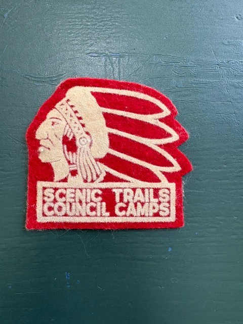 VINTAGE 40'S - 50'S BOY SCOUT PATCH SCENIC TRAILS COUNCIL CAMPS 