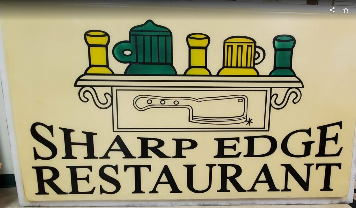 AUTHENTIC HUGE Vintage Sharp Edge Bar Restaurant 48x84