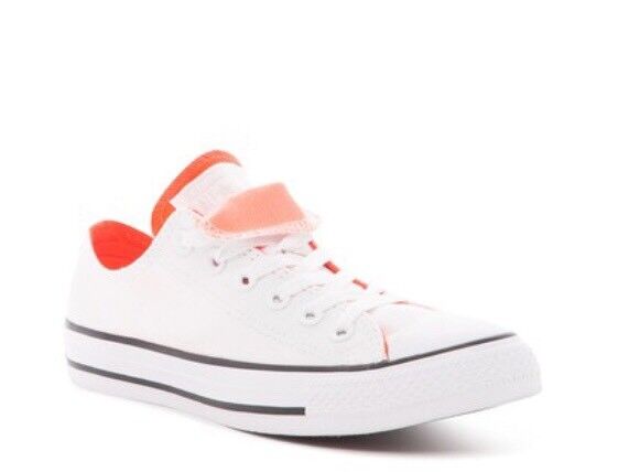 NEW Converse Chuck Taylor All Star White with Orange Men’s 5.5 Women’s 7.5