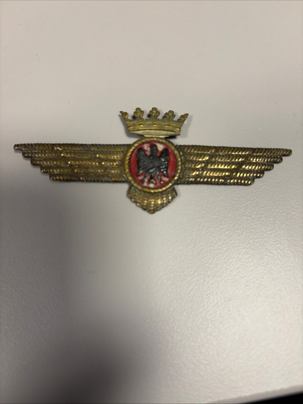 Spanish Civil War Nationalist Air Force Aviation Wing Badge c1938 Franco