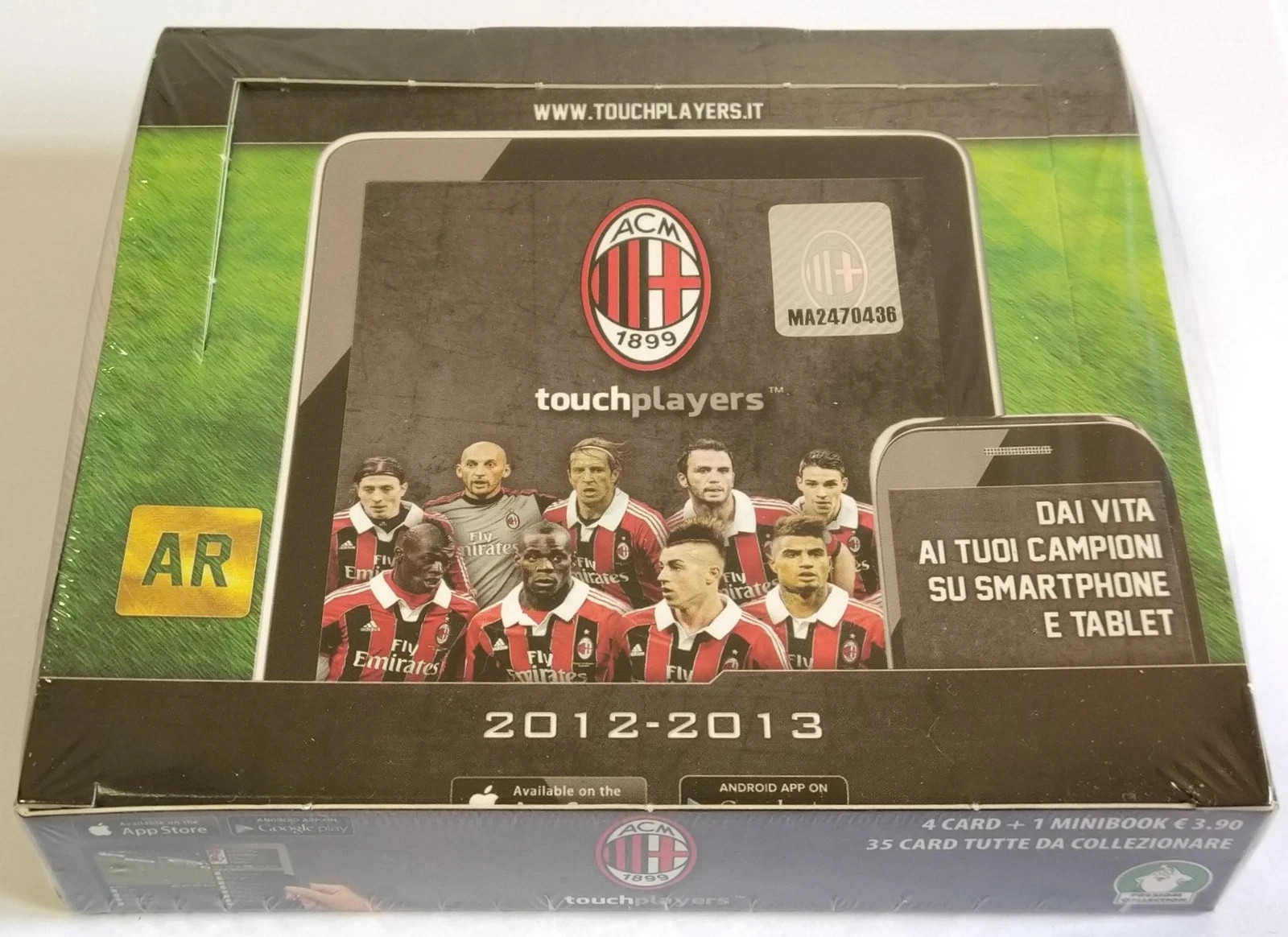 AC Milan 2012-2013 Touch Players Cards Box 18 Precious Bags CartaMundi