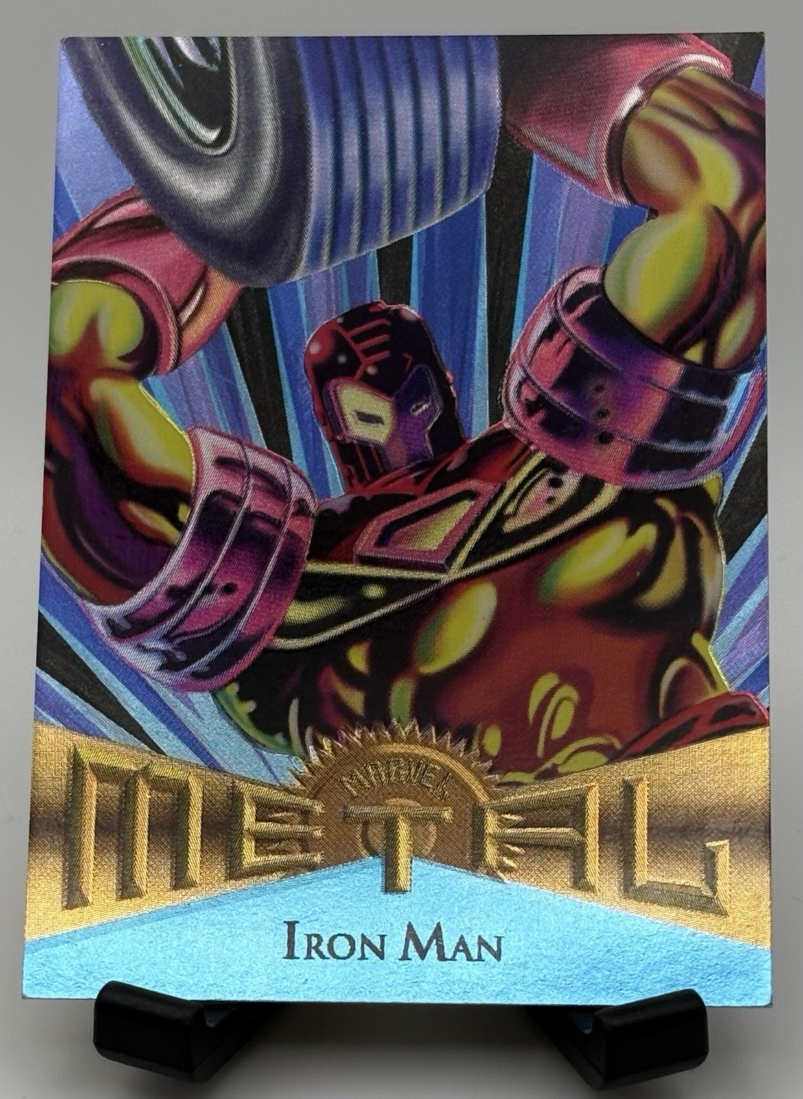 1995 Fleer Marvel Metal Iron Man Card #23