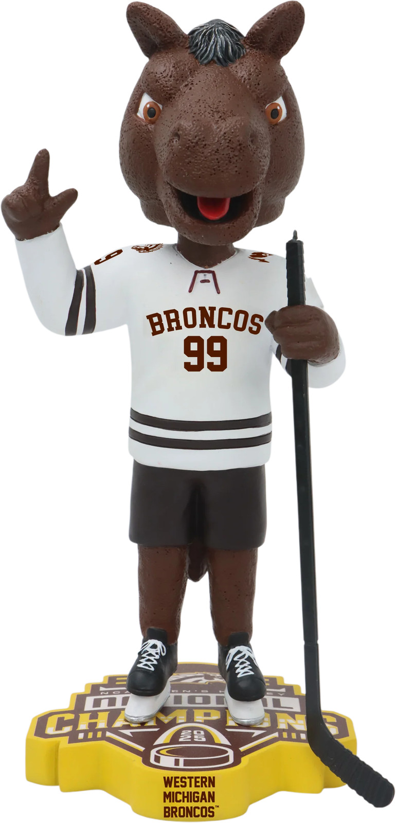 Western Michigan Broncos 2025 Men\'s Hockey National Champions Bobblehead NCAA