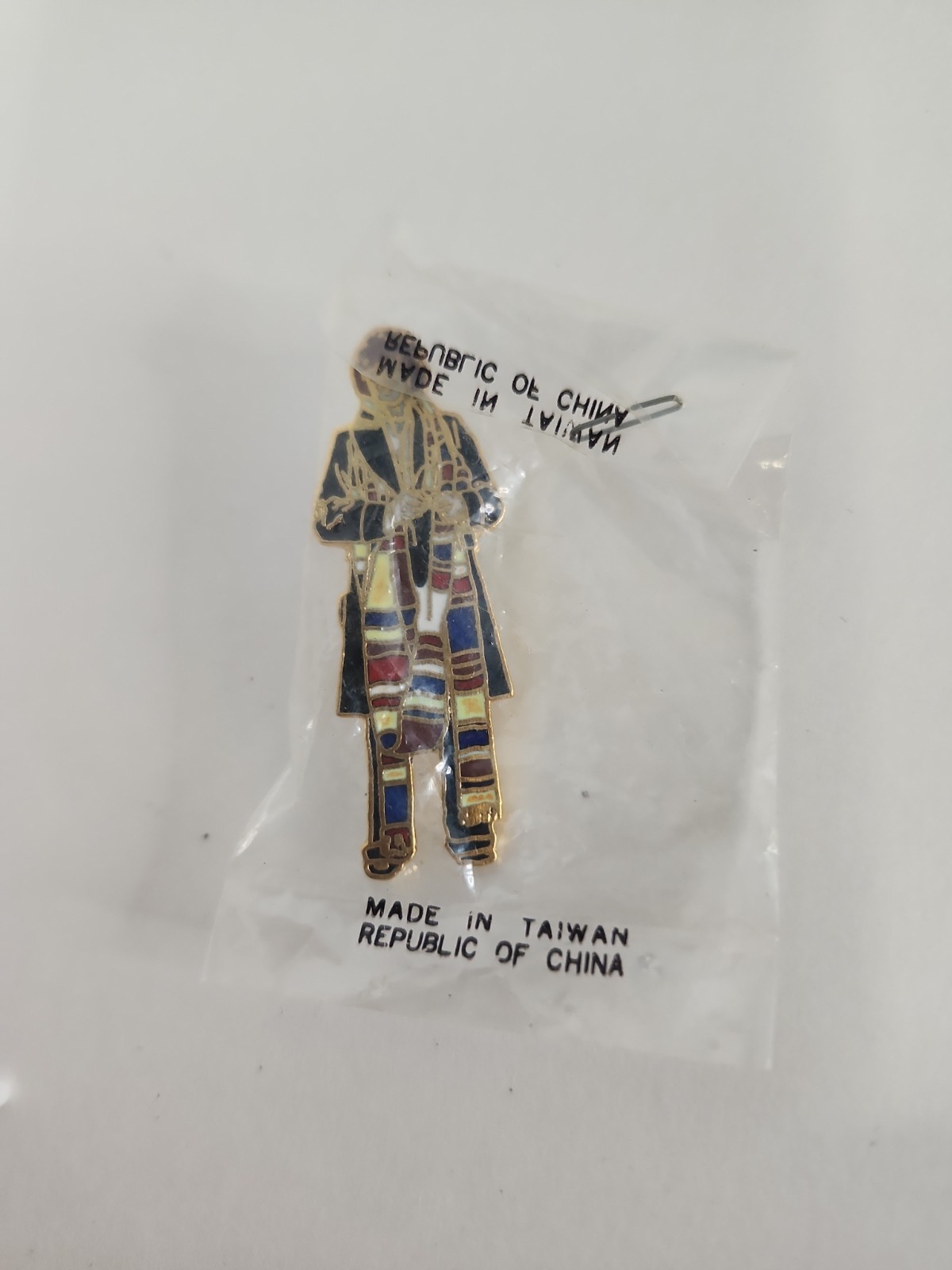 DR WHO Enamel Pin 4th Doctor with Scarf Vintage 1980s Tom Baker 1.75\ DR WHO Enamel Pin 4th Doctor with Scarf Vintage 1980s Tom Baker 1.75\