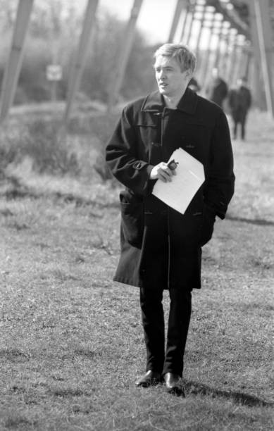 Austrian actor Oskar Werner on set filming Fahrenheit 451 March 1966 Old Photo 3