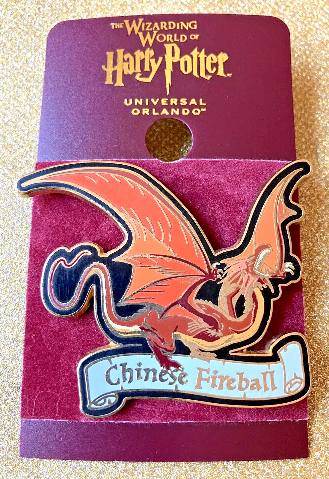 Harry Potter Chinese Fireball DRAGON Pin WWOHP Universal Orlando 2009 *RETIRED