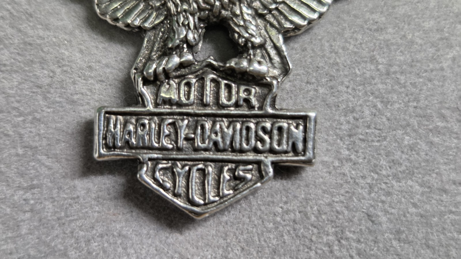 Vintage 80\'s Harley-Davidson Eagle Pendant Necklace