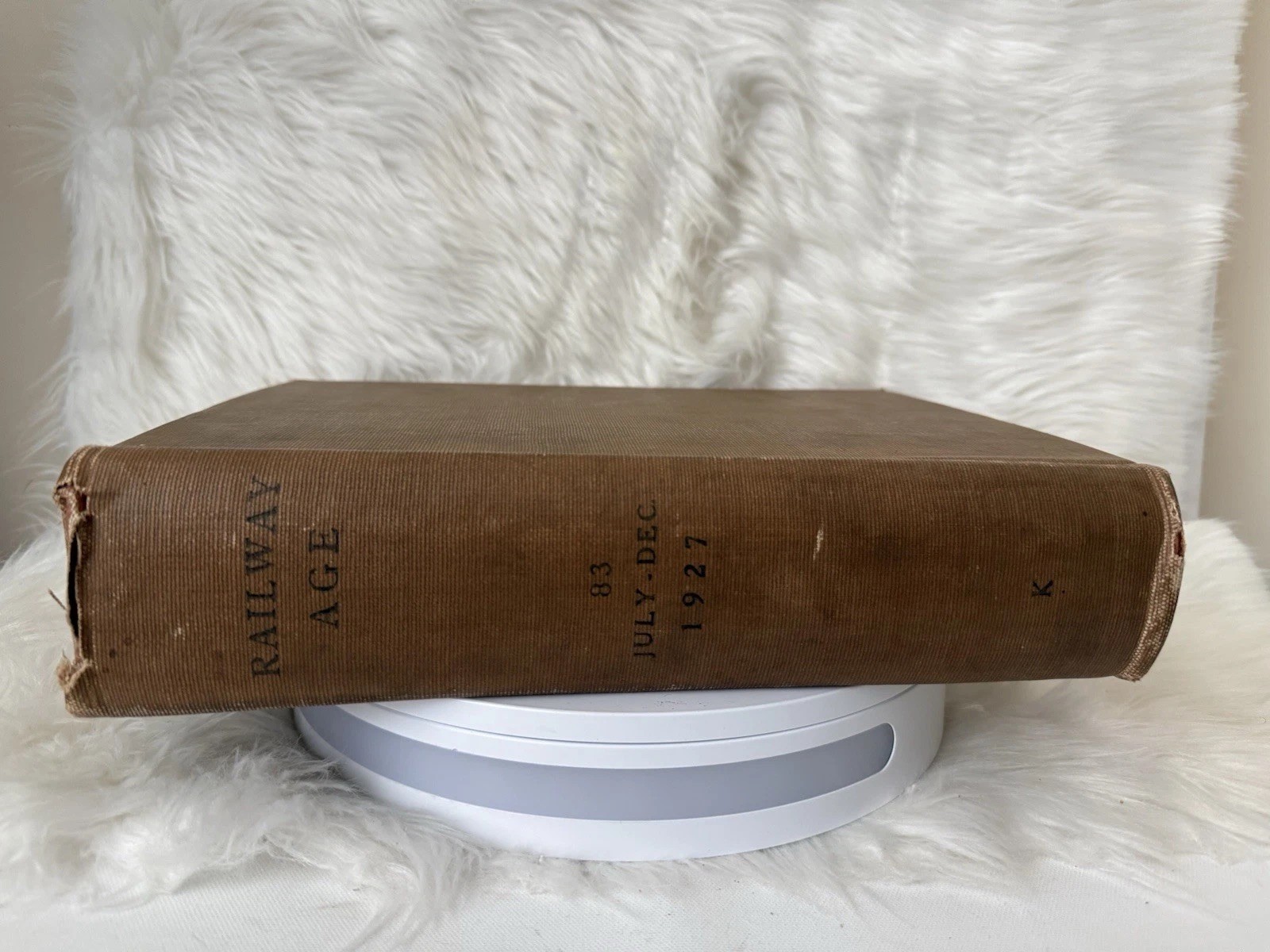 Antique July-Dec 1927 Railway Age Eighty-Third Quarto Volume Hardcover Book
