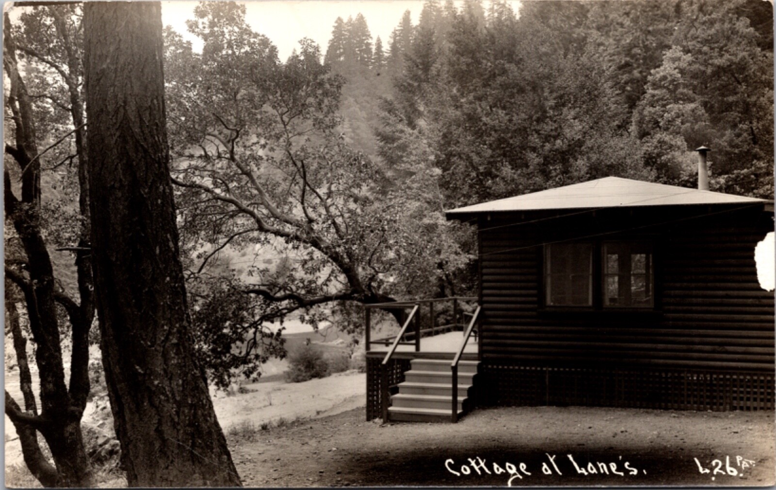 Patterson Photograph Real Photo Postcard Cottage at Lane's