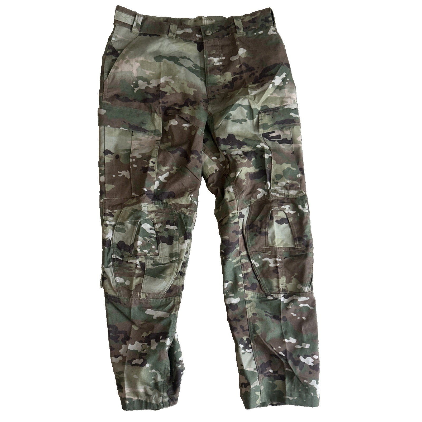 ARMY ADVANCED COMBAT PANTS CRYE KNEE PAD SLOTS LARGE REGULAR MULTICAM OCP EUC