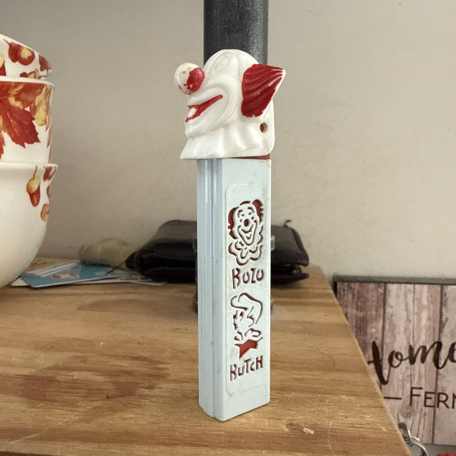 Vintage Bozo The Clown & Butch Pez Dispenser Blue Die Cut Stem No Feet Austria