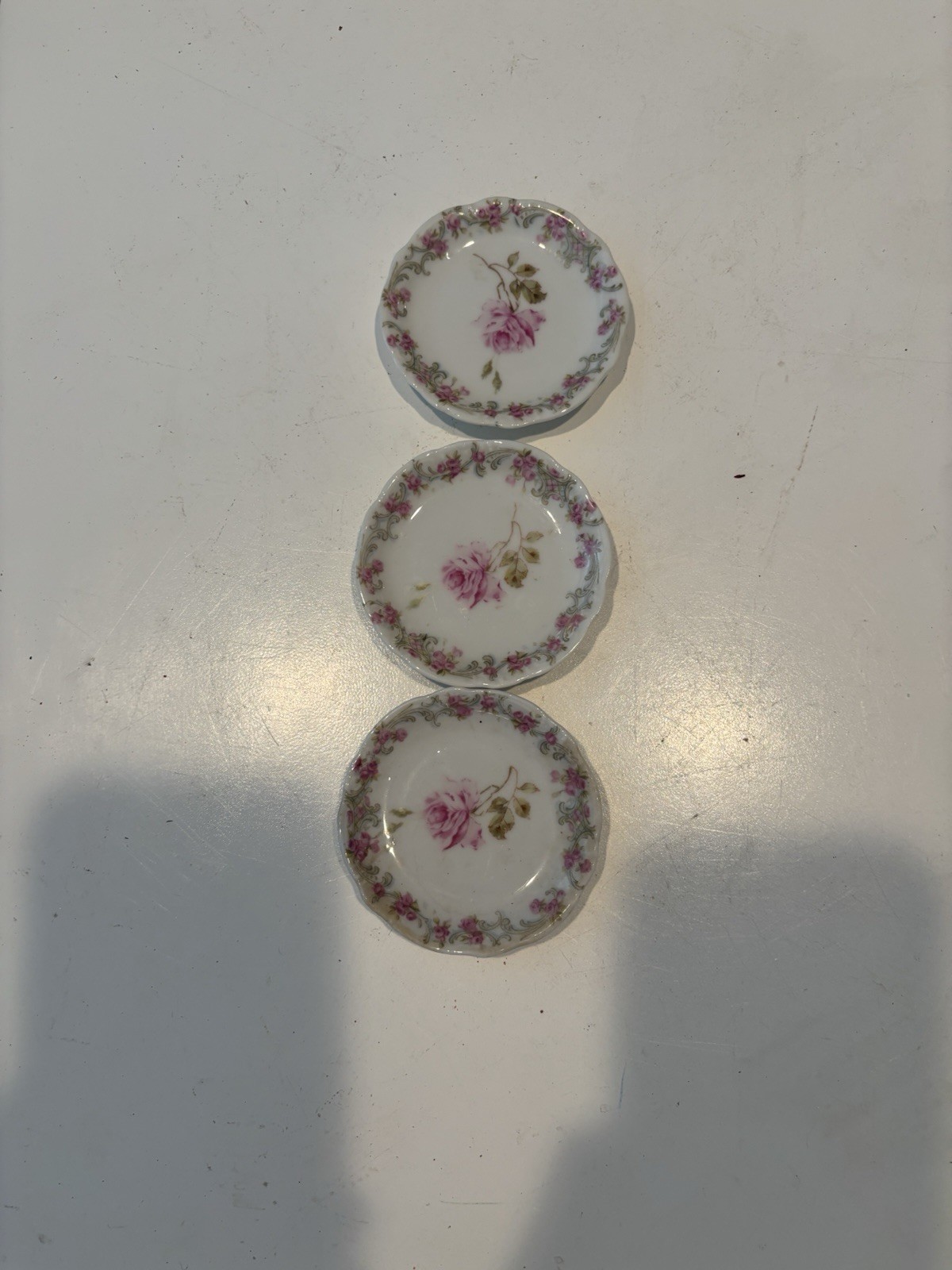 Antique C.T. Germany Carl Tielsch Porcelain Mini Plates