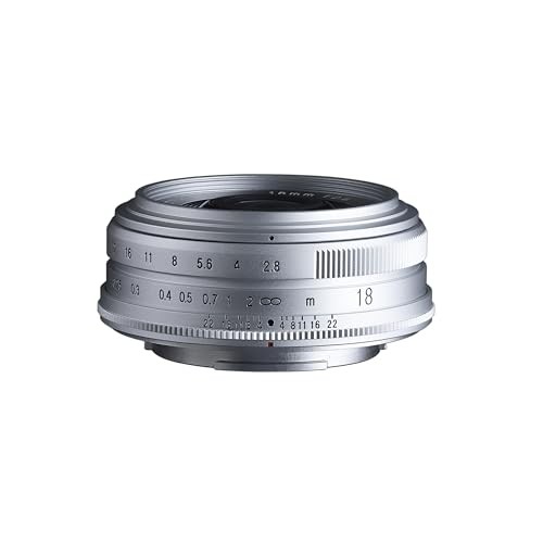 Voigtlander COLOR-SKOPAR 18mm F2.8 Aspherical Silver X-mount Prime Wide-angle