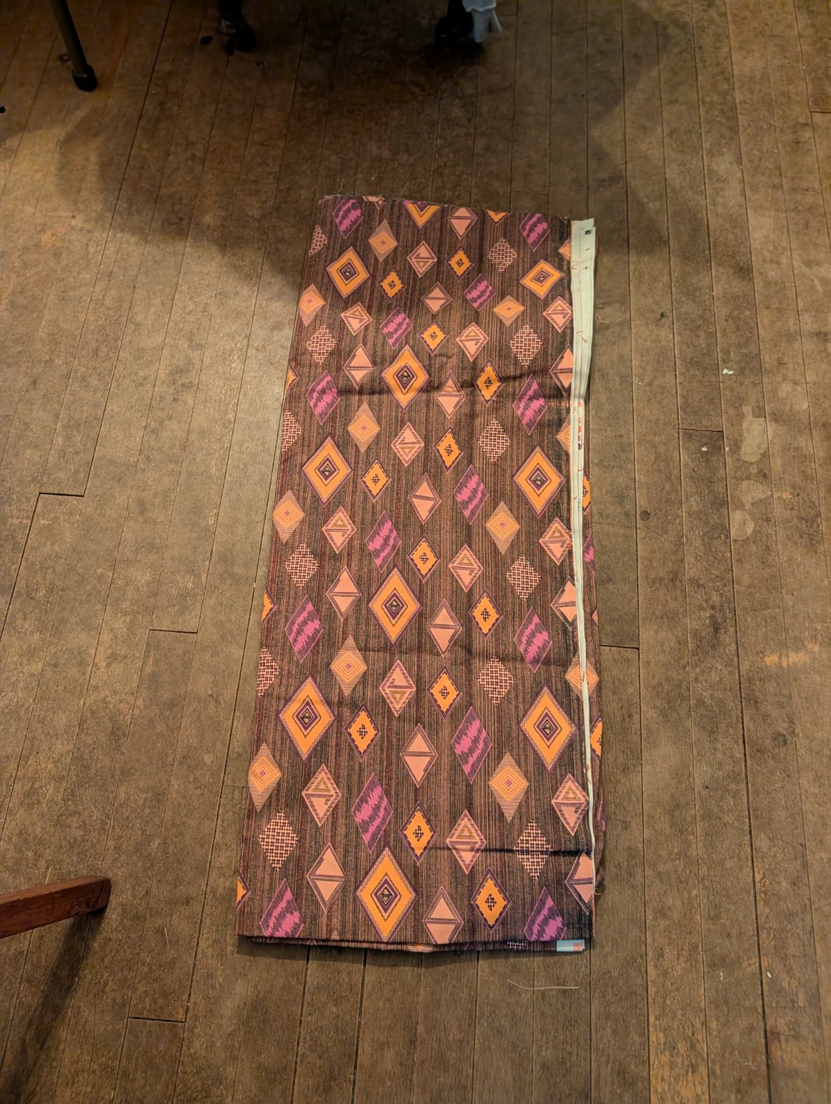 Vintage  1980\'s Cotton Geometric Fabric 60\