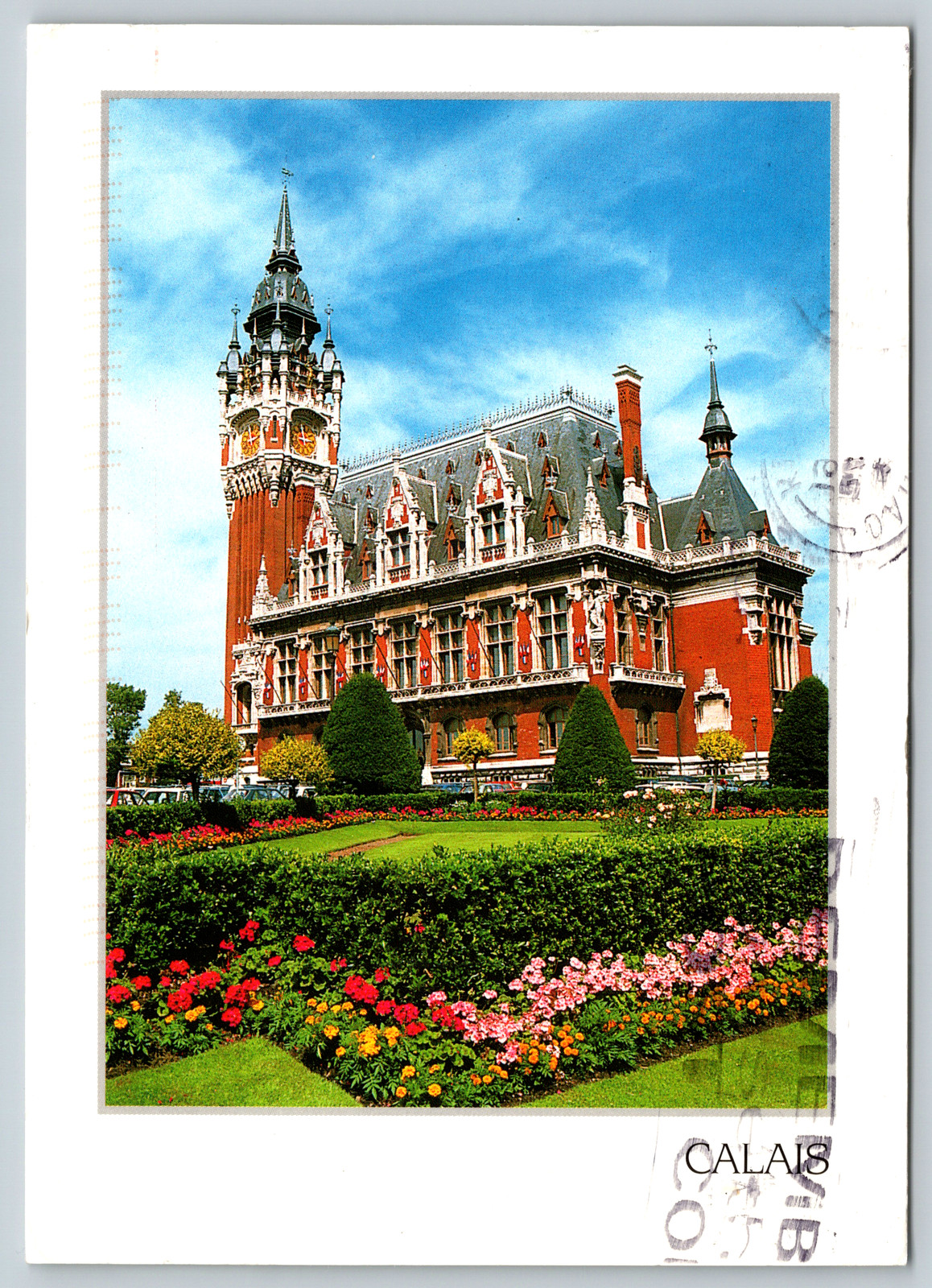 c1970s Calais L\'Hotel De Ville Vintage Postcard