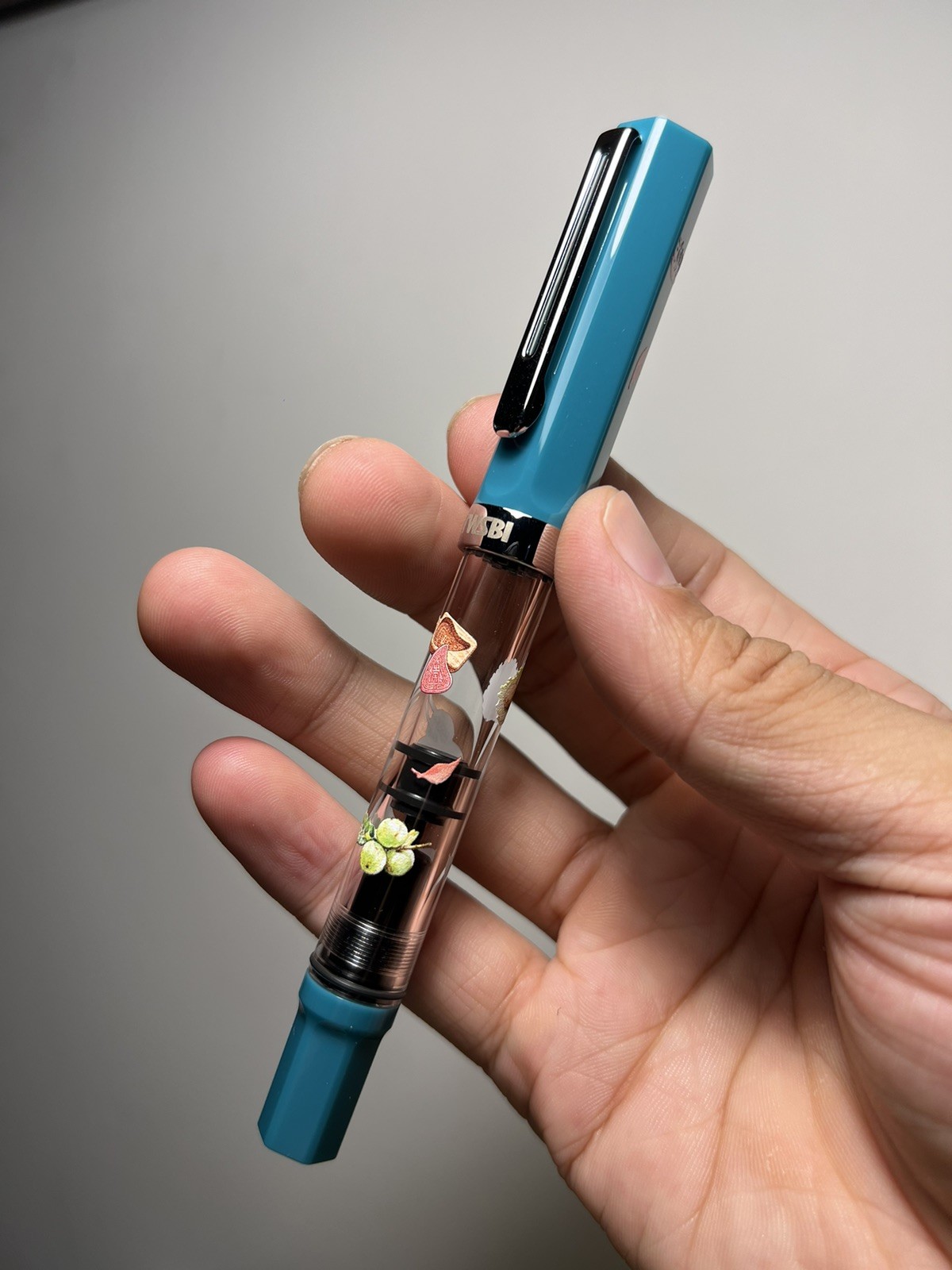 New TWSBI Eco Transparent Fountain Pen - Chaoshan Food Limited, Fa Cui turquoise