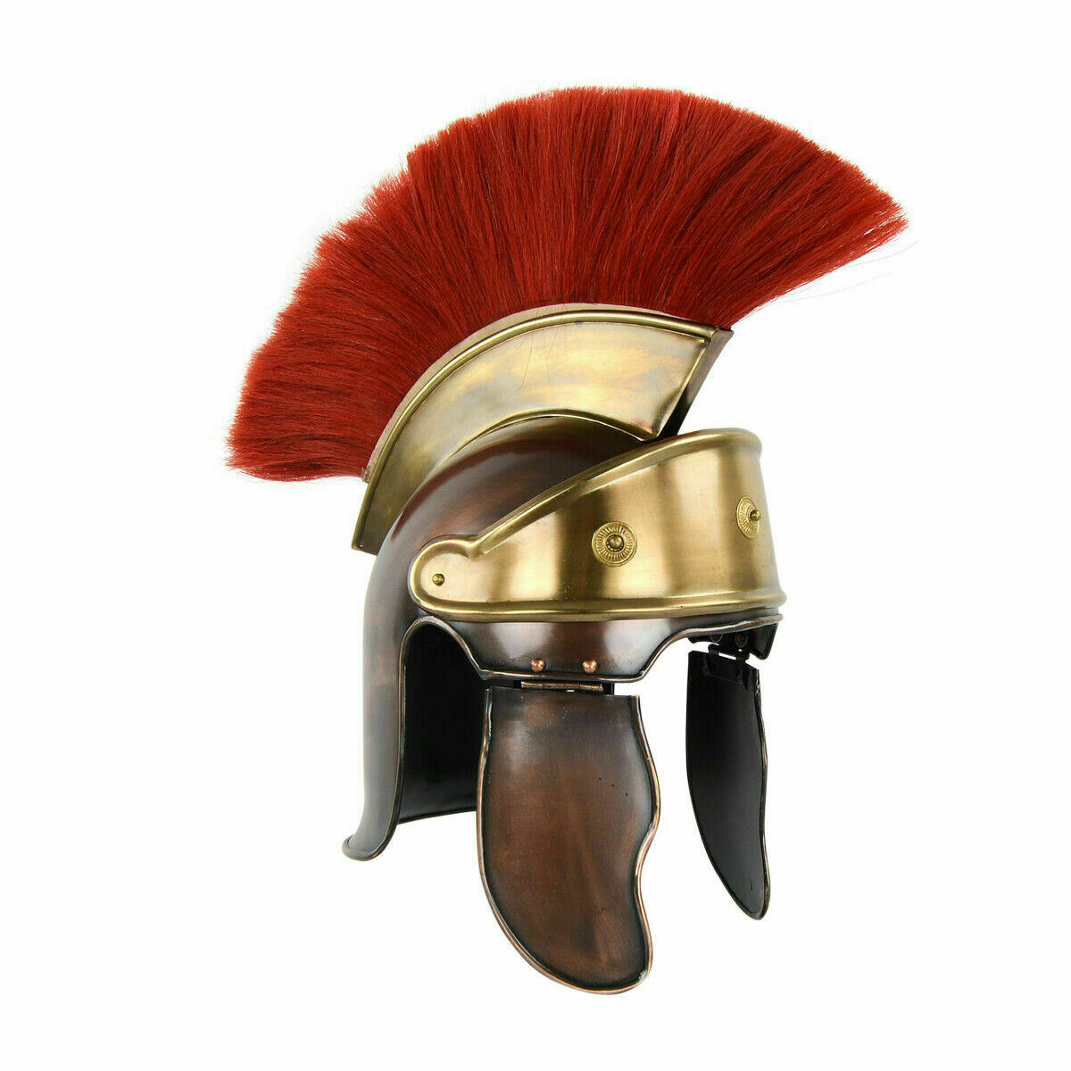 Christmas Roman Helmet Steel Medieval Praetorian Roman Helmet With Plume