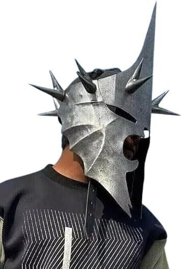 Handmade Nazgul Witch King Helmet - Perfect for Halloween Costumes