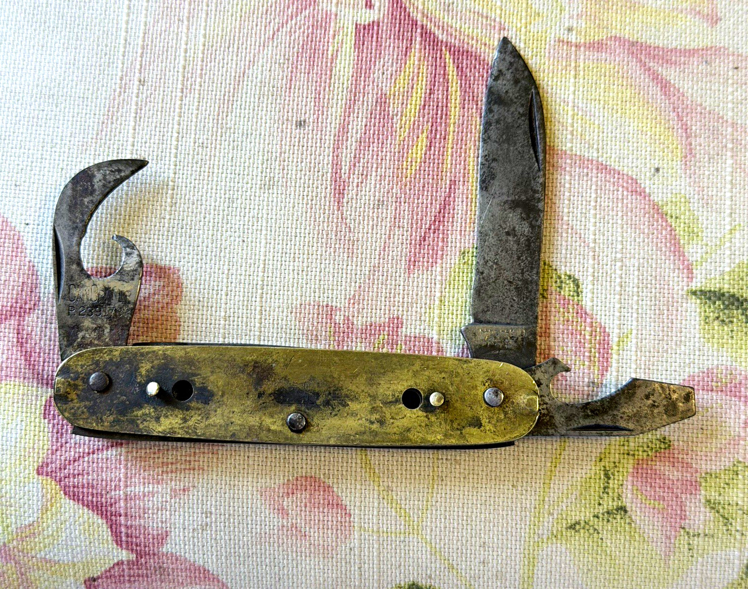 Vintage Kutmaster Utica NY 4-Blade Scout Camp Pocket Knife - As Is/Restoration
