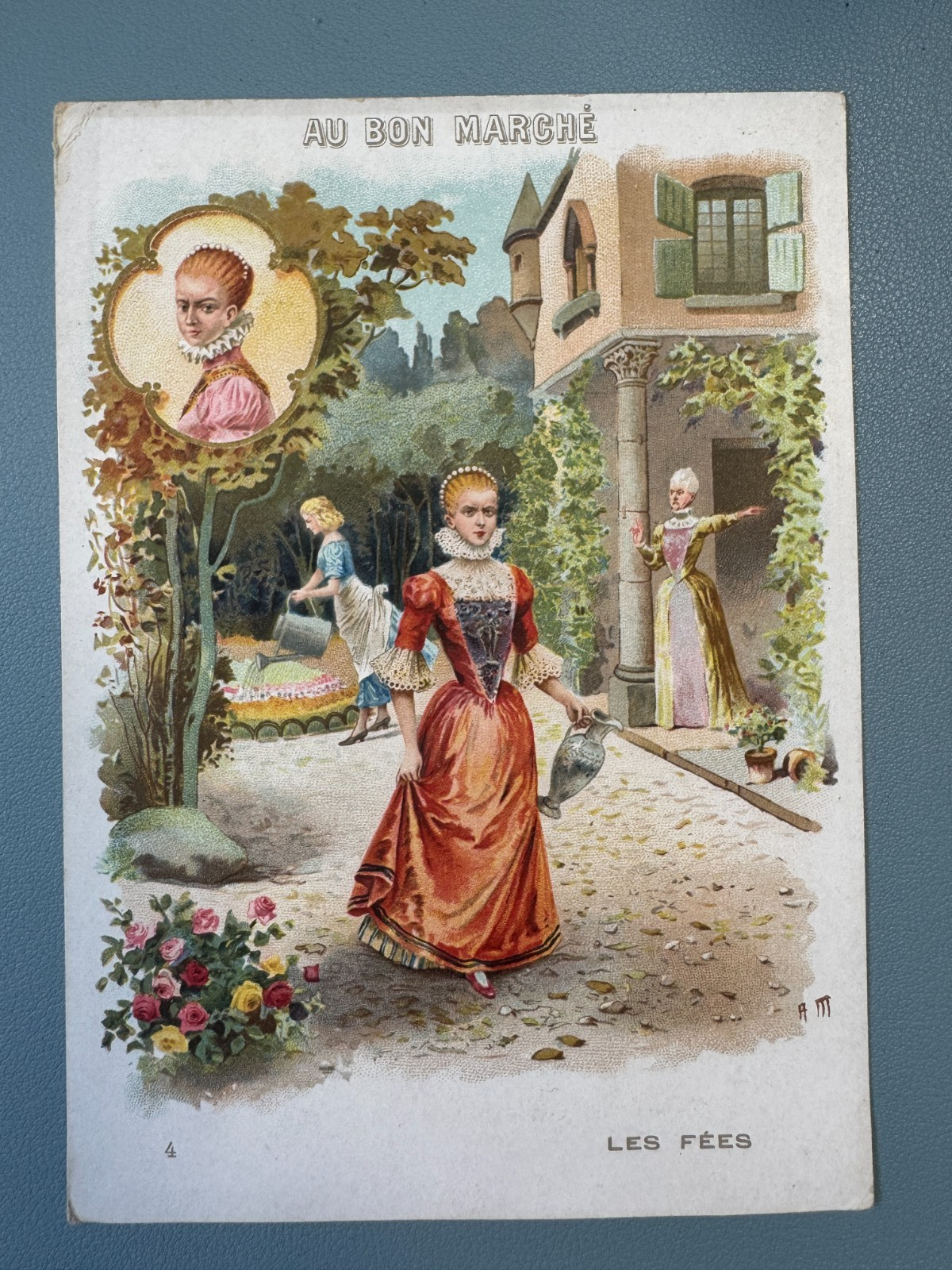 Chromo AU BON MARCHE - The Fées Advertising Card No 4