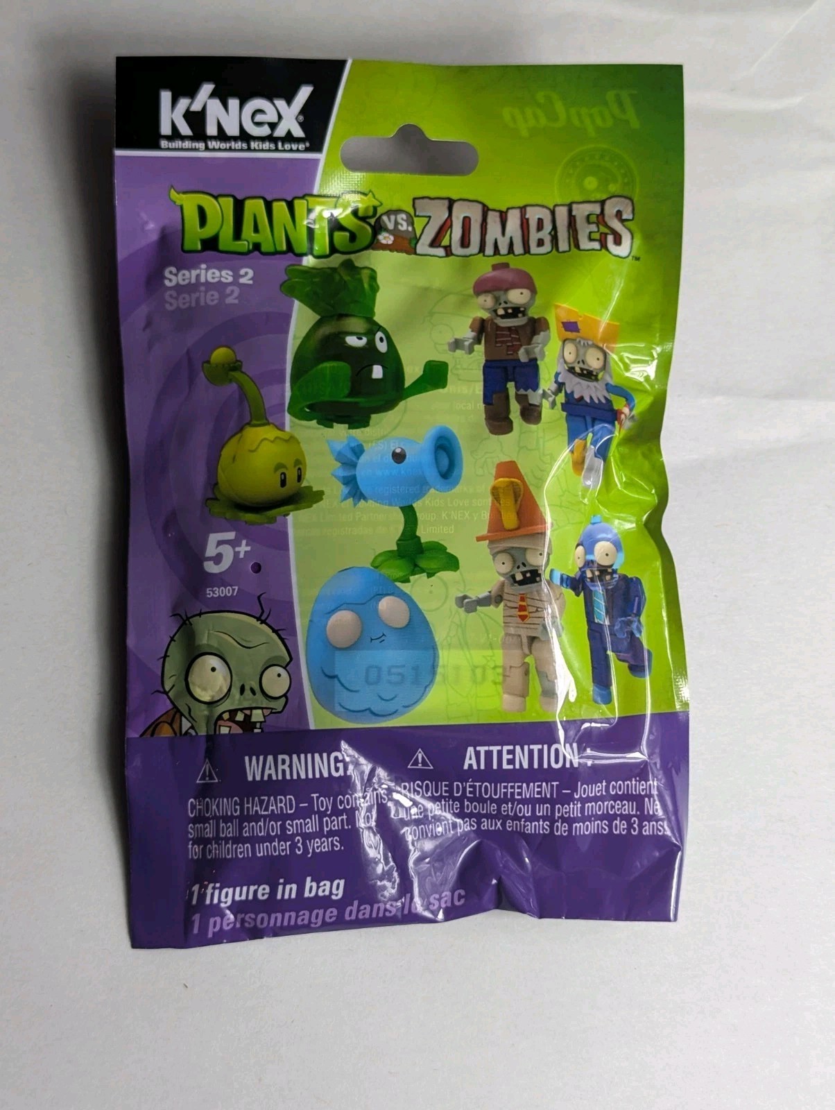 K'Nex Plants vs Zombies Series 2 Mystery Figure Blind Pack 53007 New/Sealed Rare K'Nex Plants vs Zombies Series 2 Mystery Figure Blind Pack 53007 New/Sealed Rare